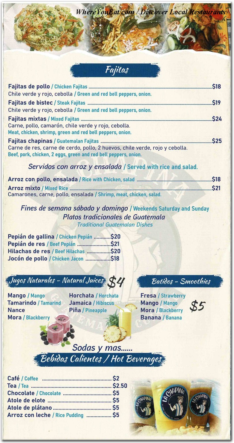 menu image