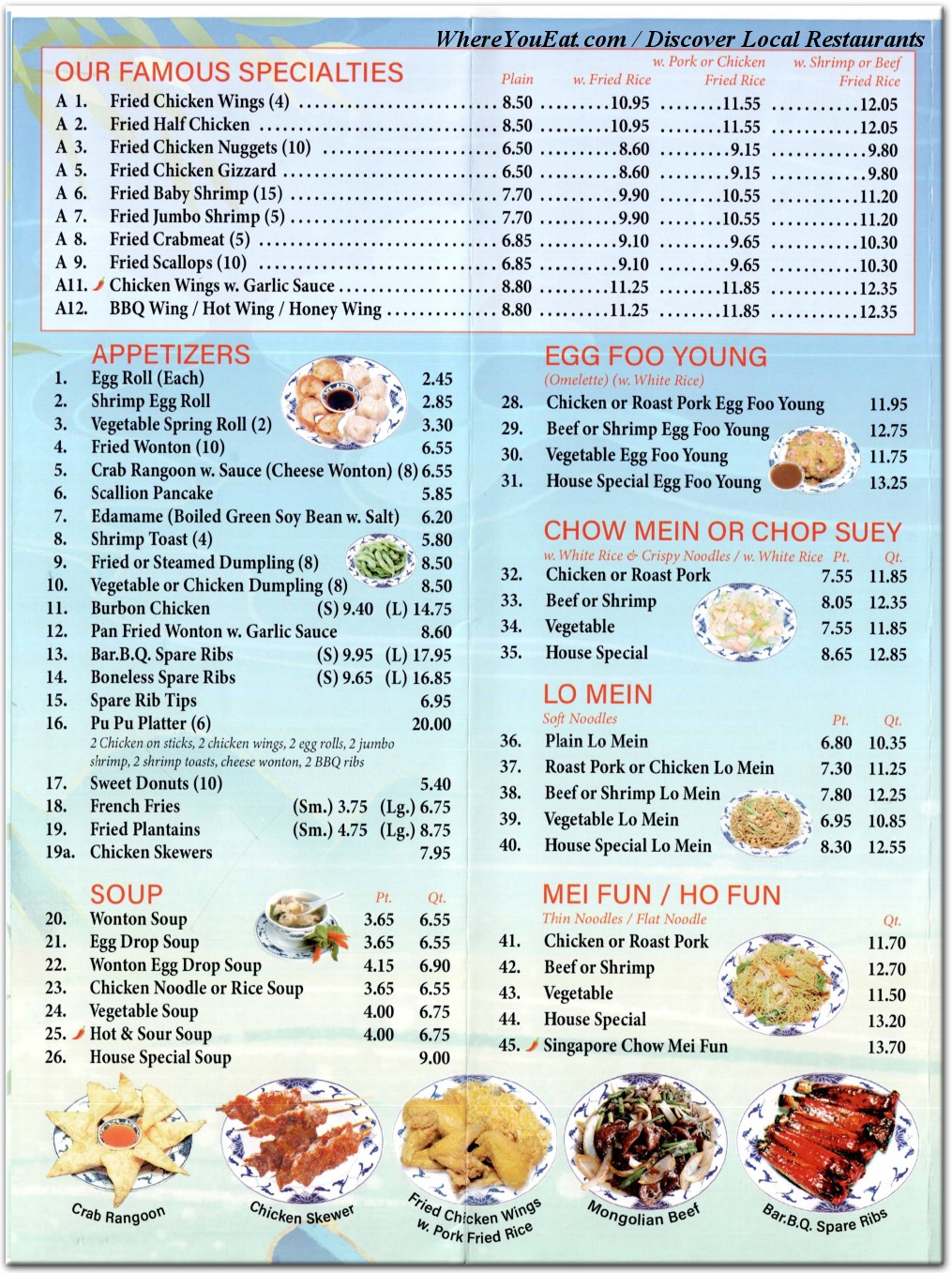 menu image