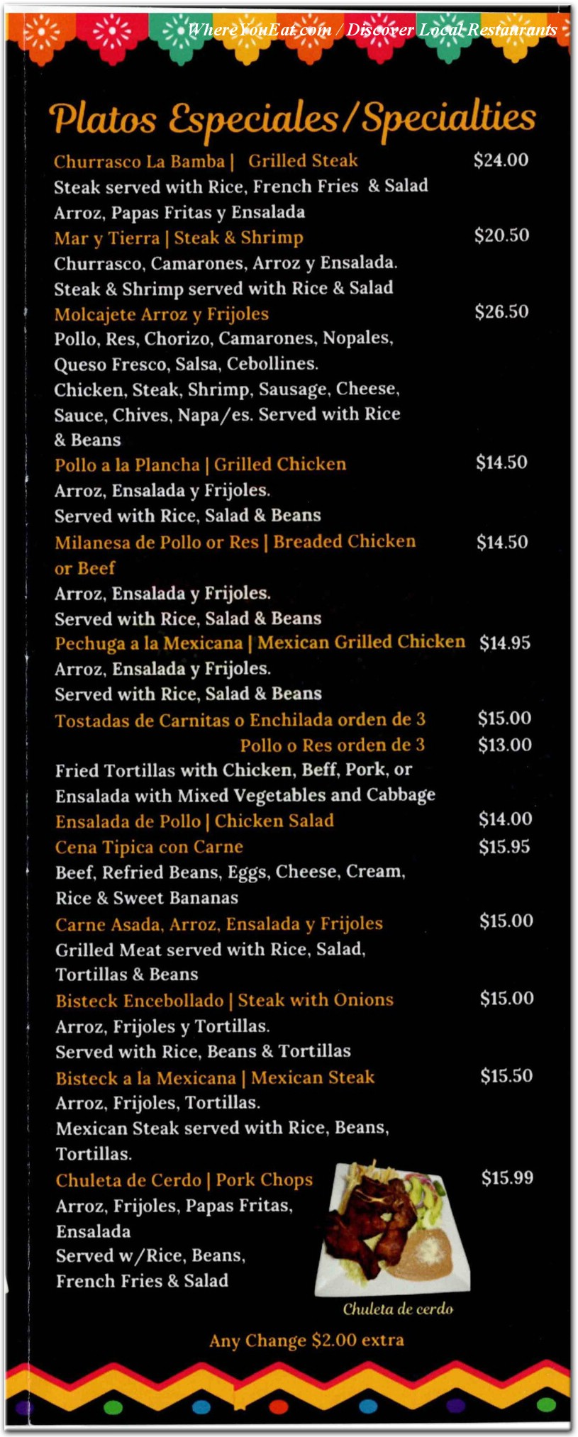 menu image