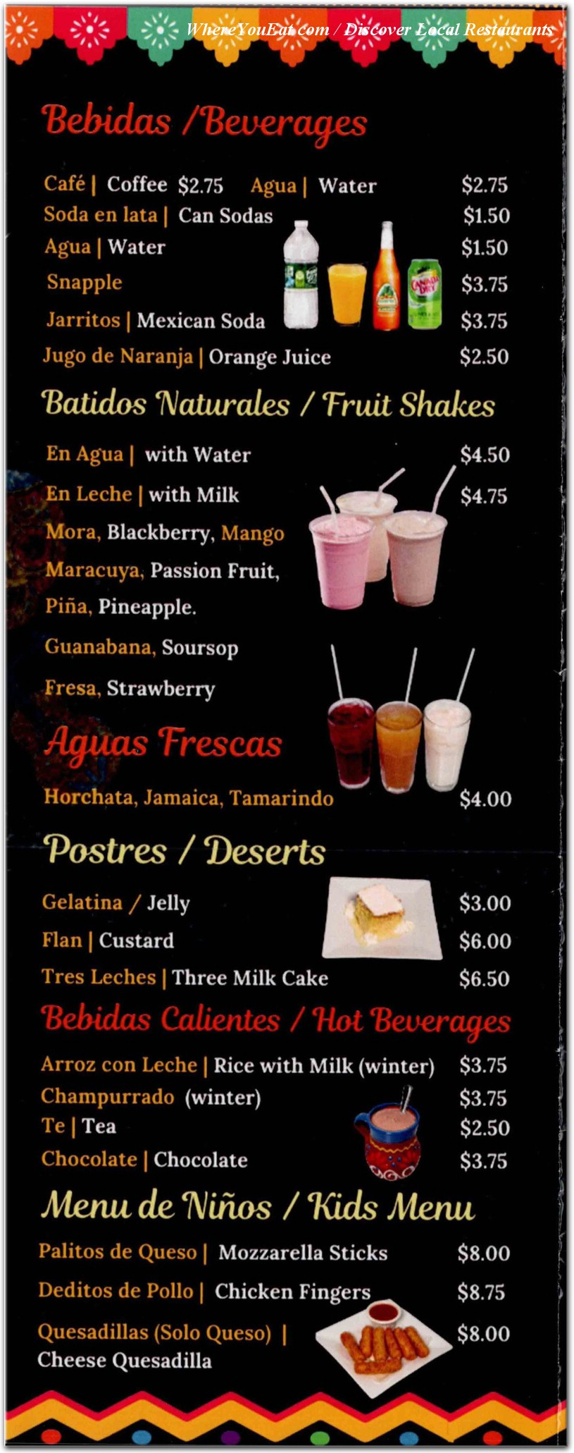 menu image