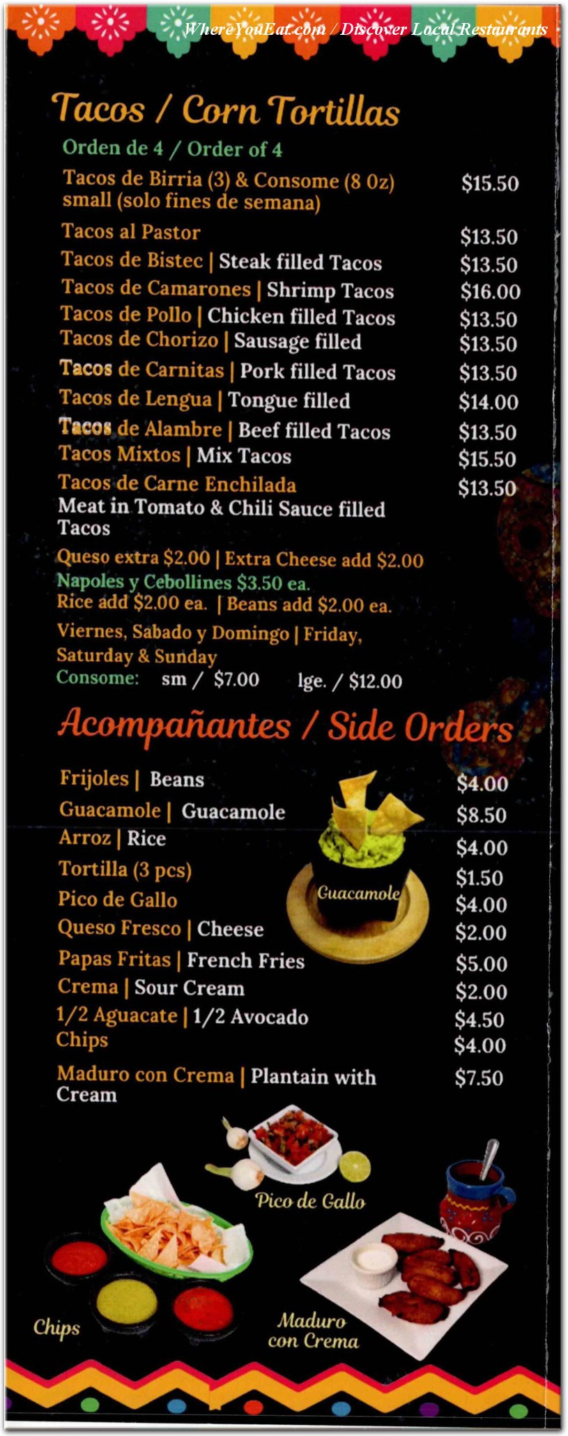 menu image