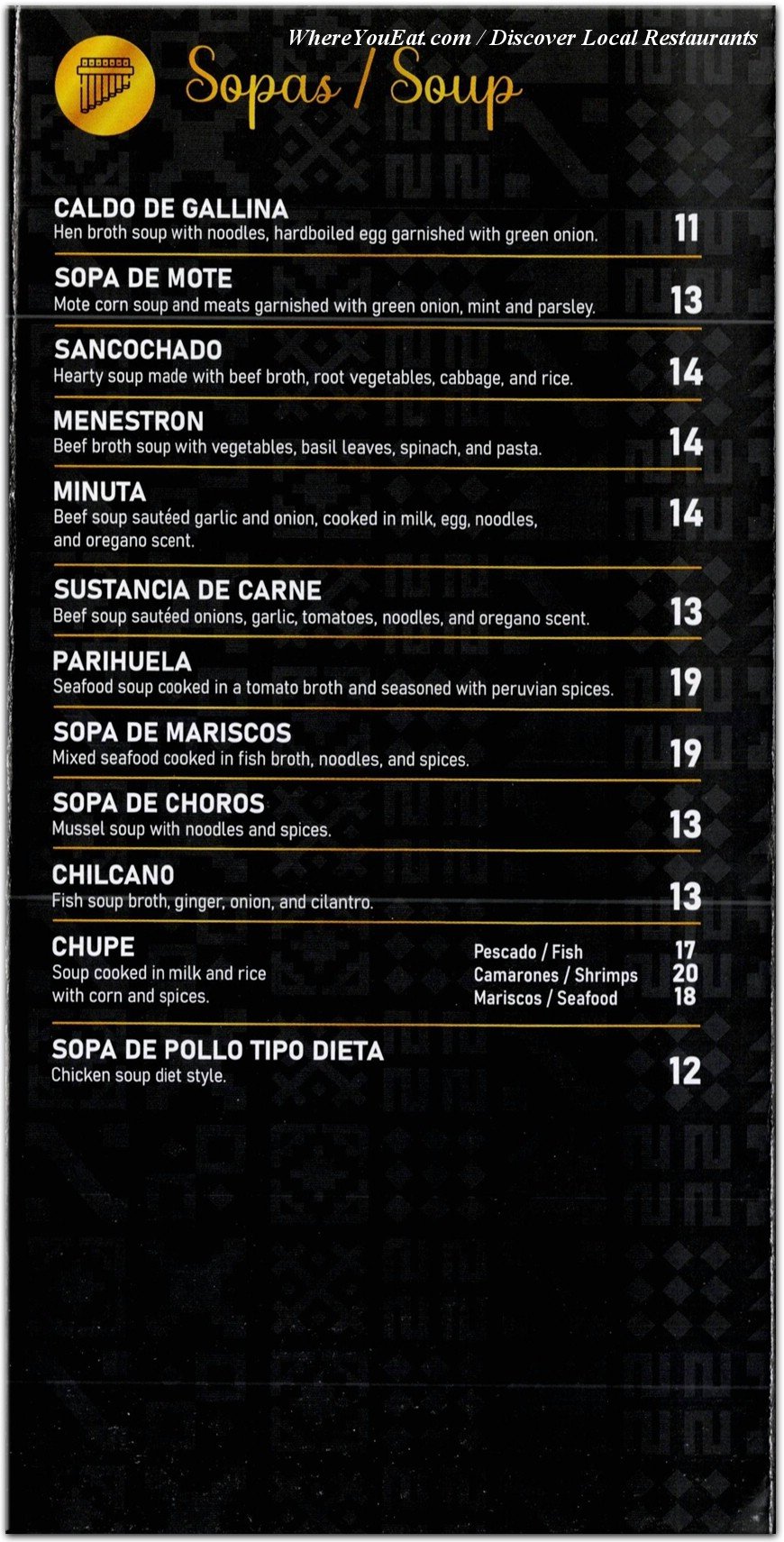 menu image