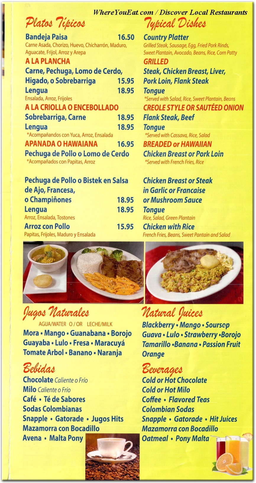 menu image