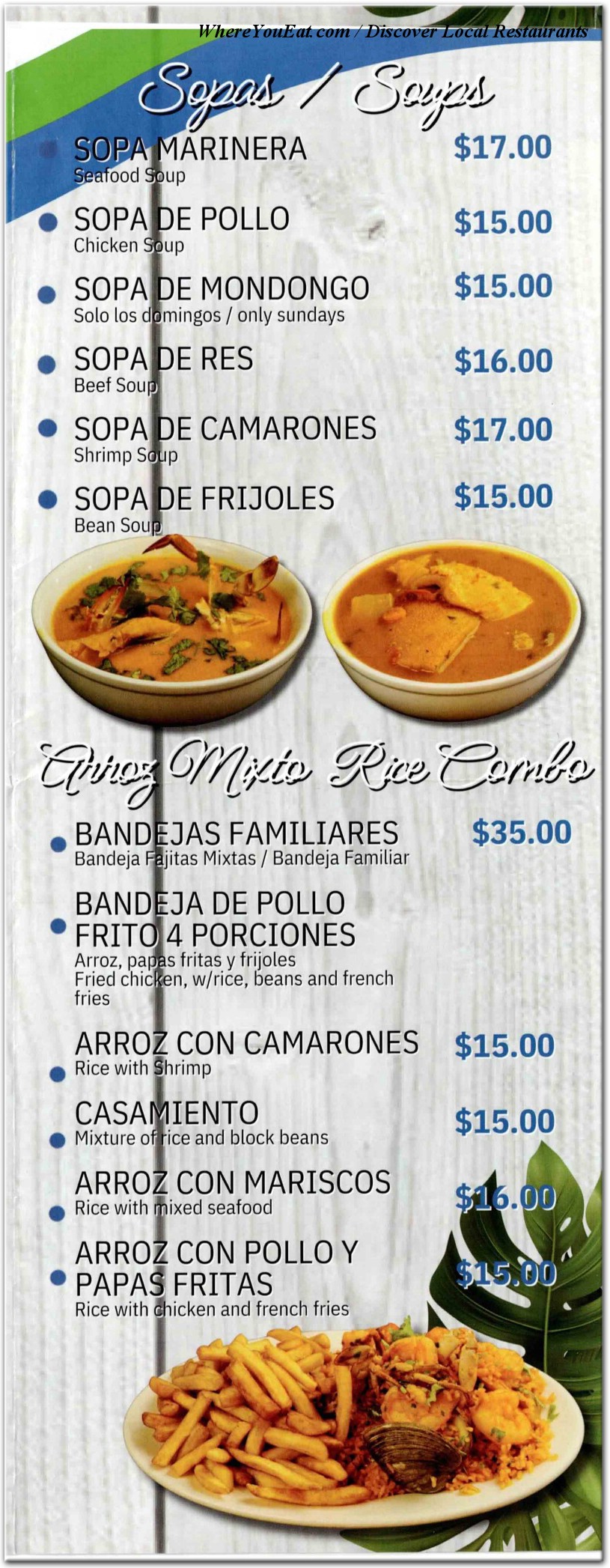 menu image