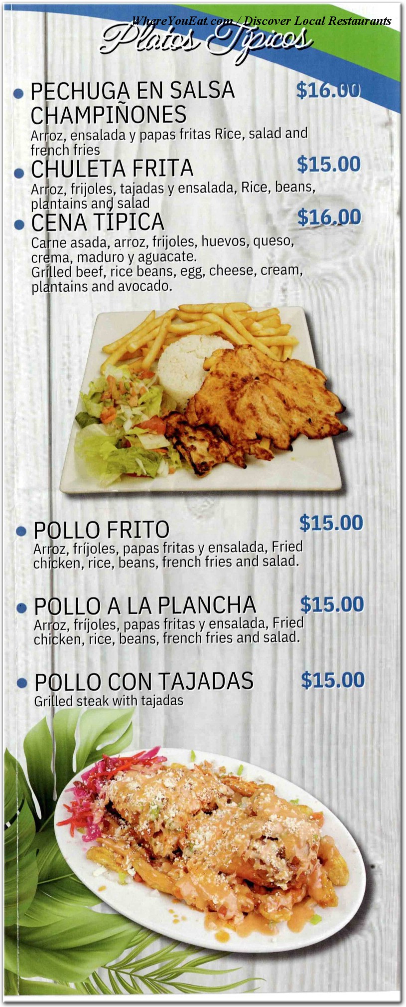 menu image