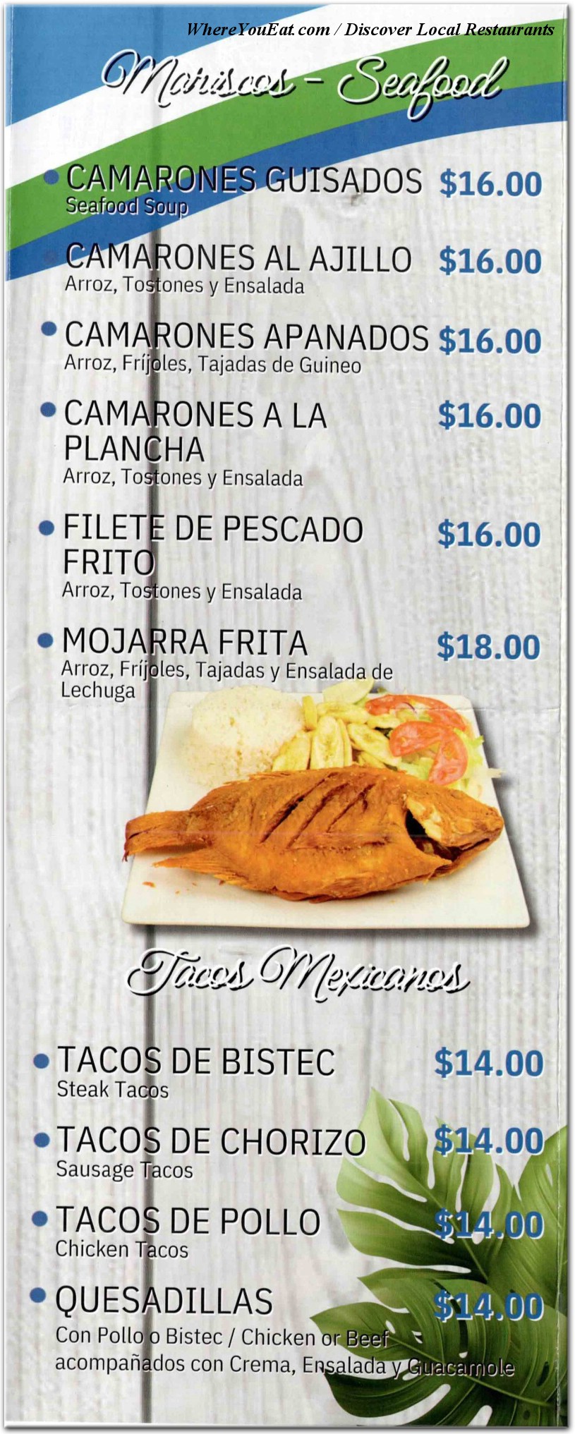 menu image