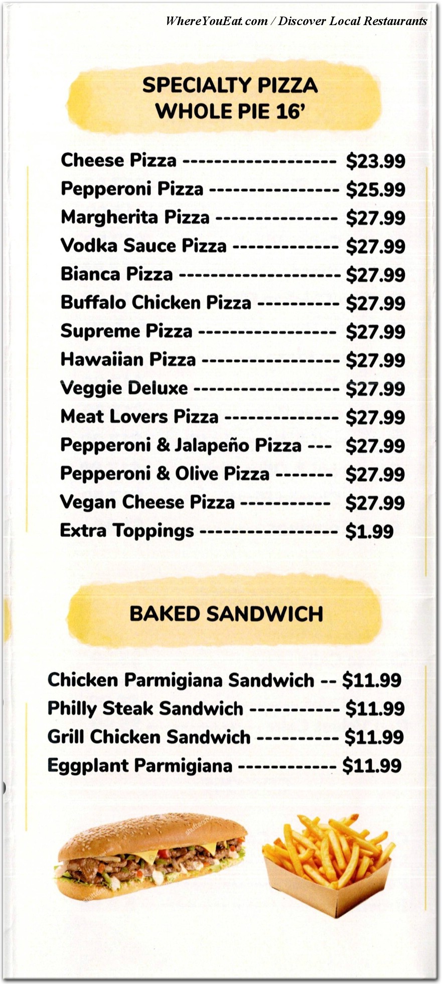 menu image