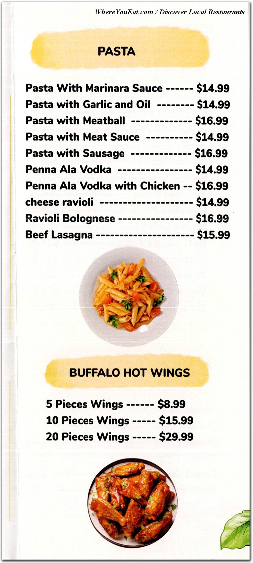 menu image