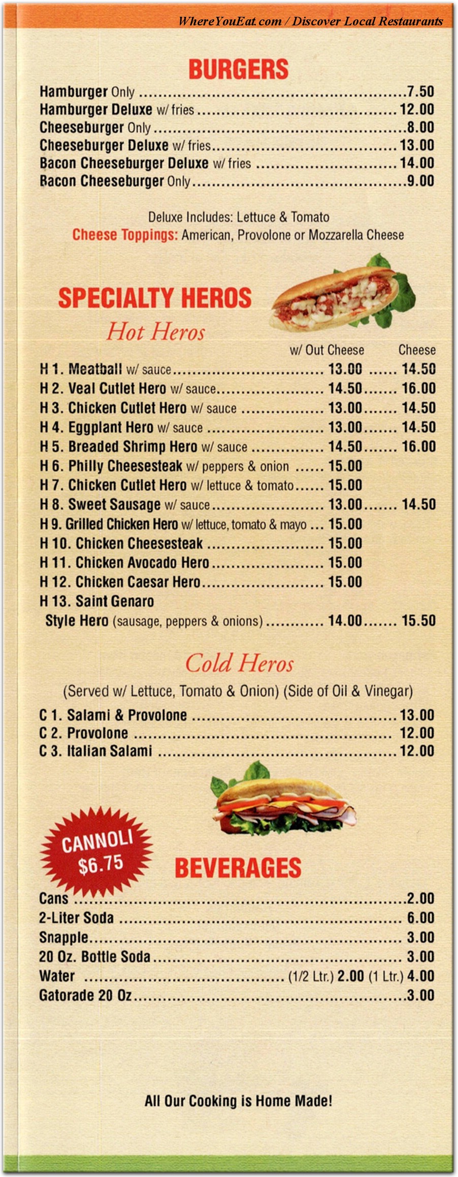 menu image