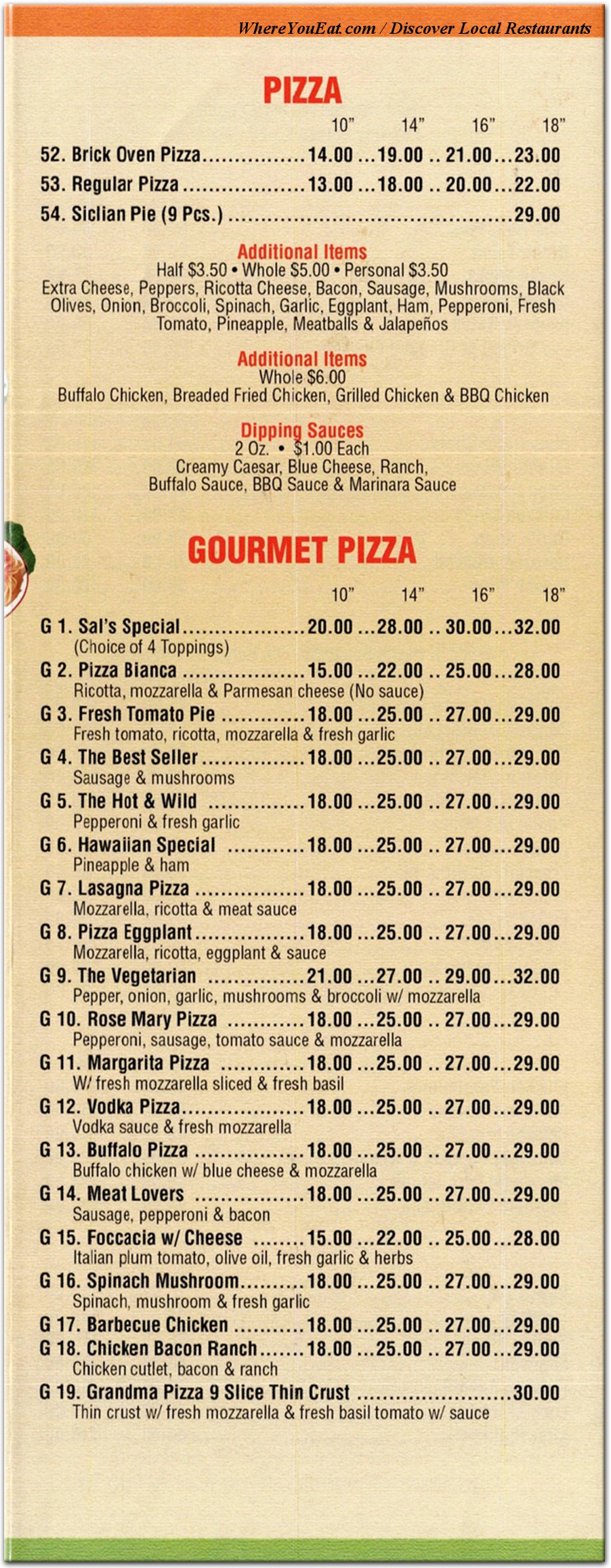 menu image