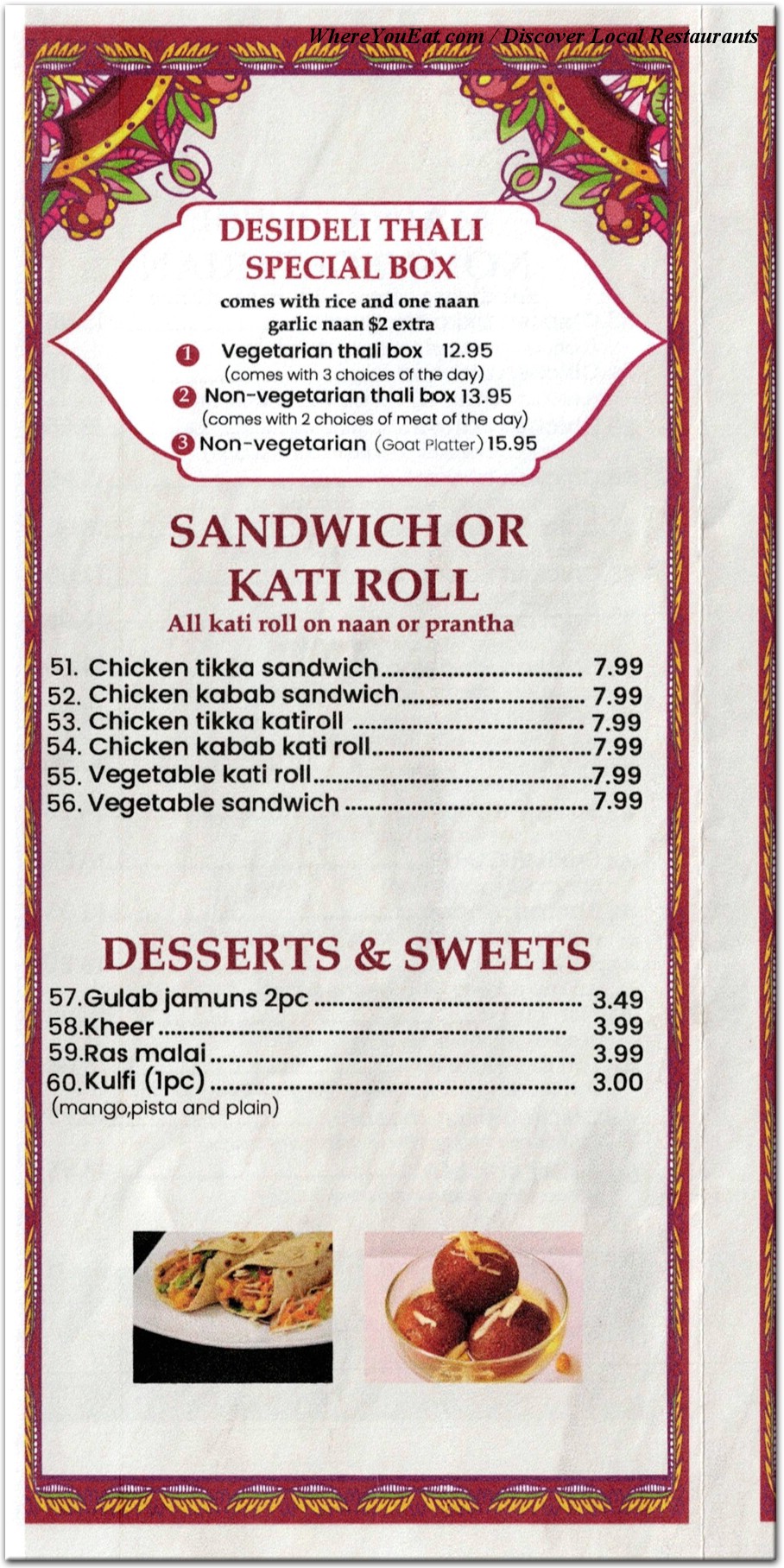 menu image