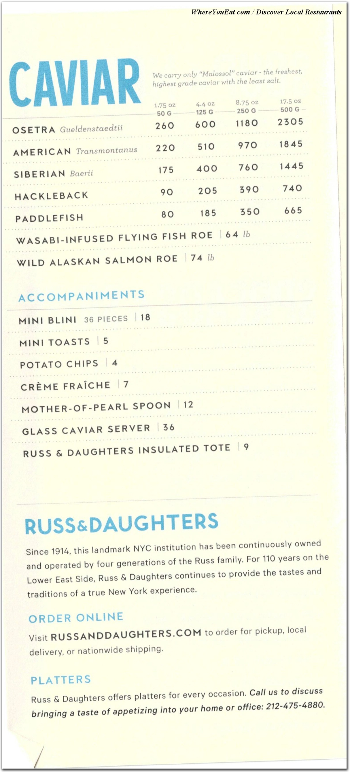 menu image