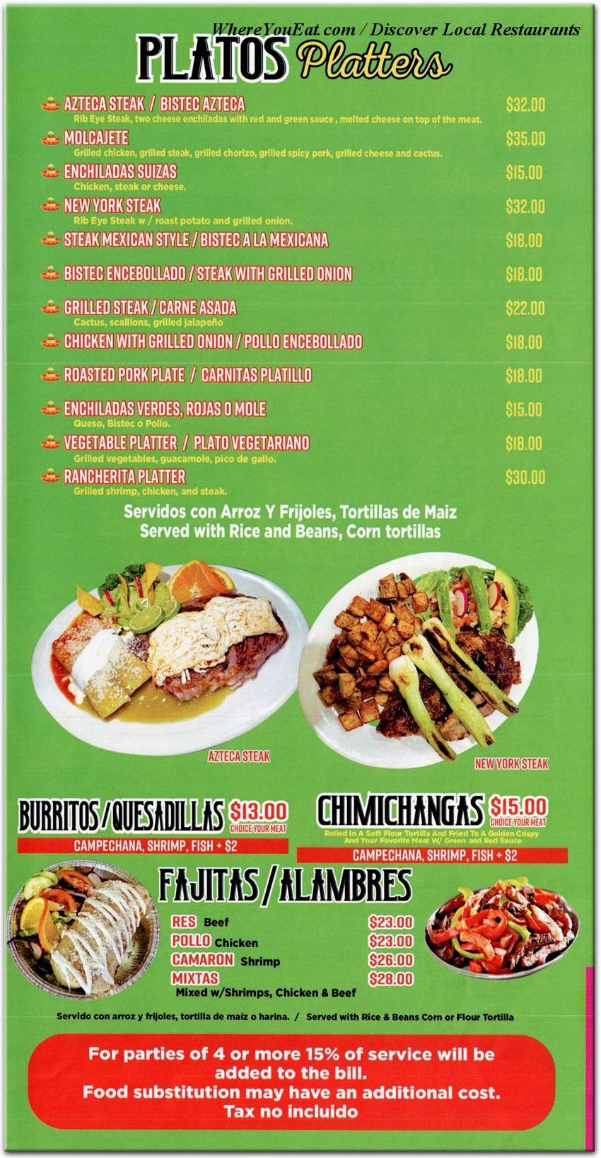menu image