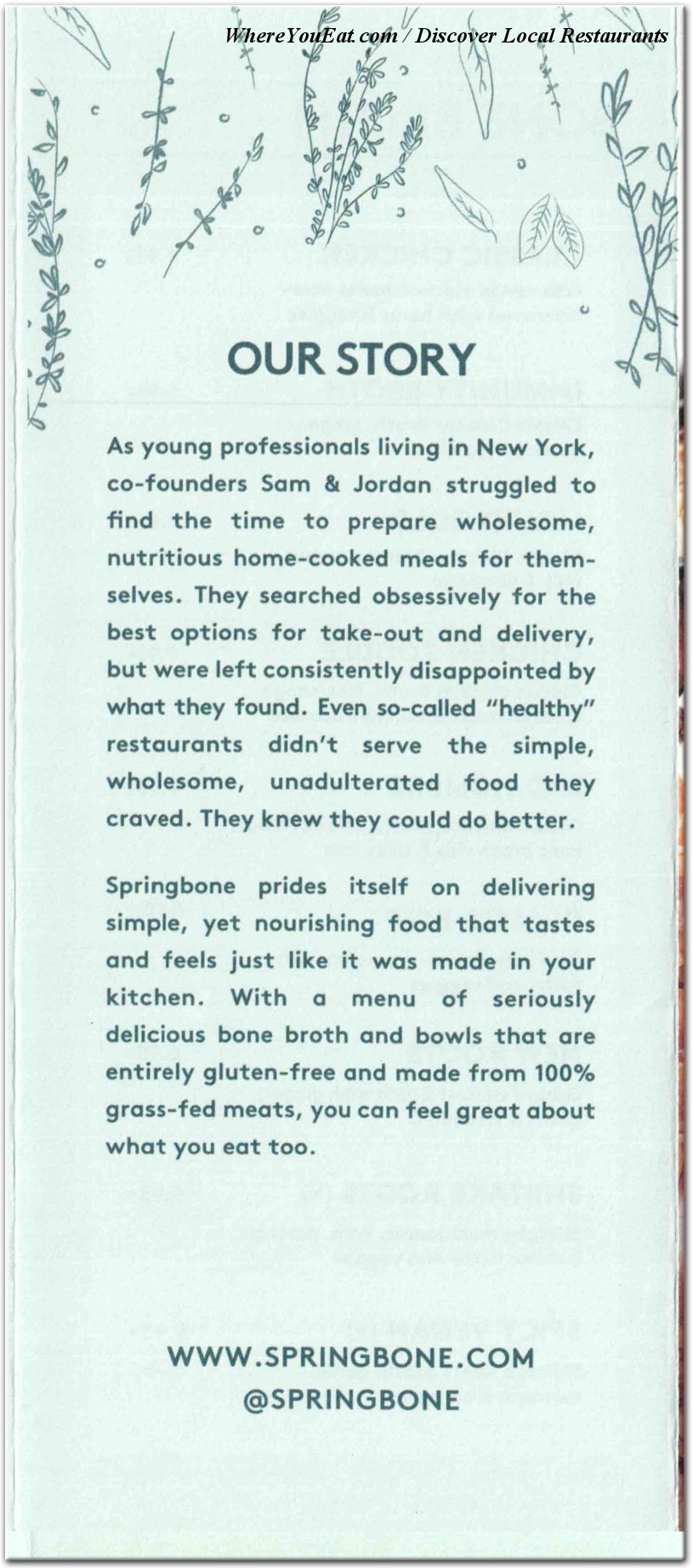 menu image