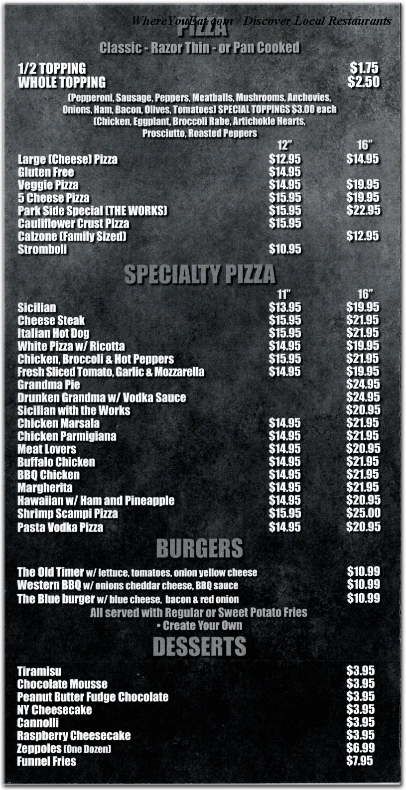 menu image