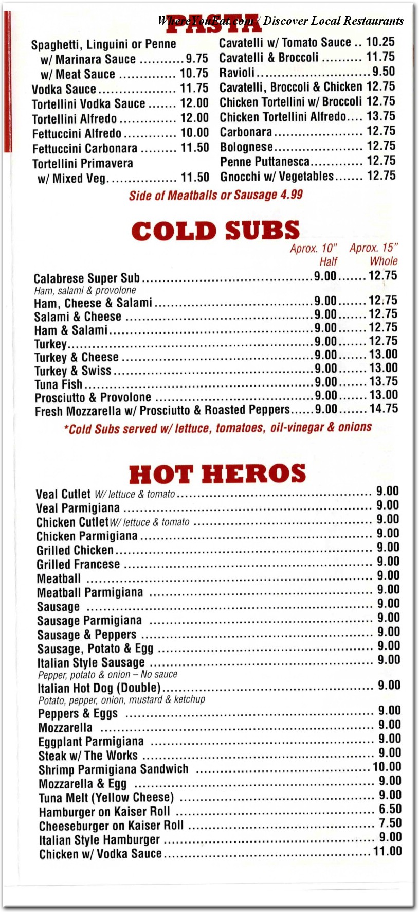 menu image