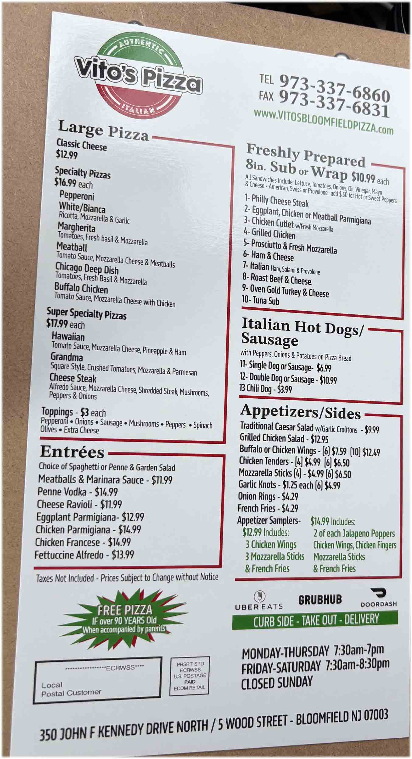menu image