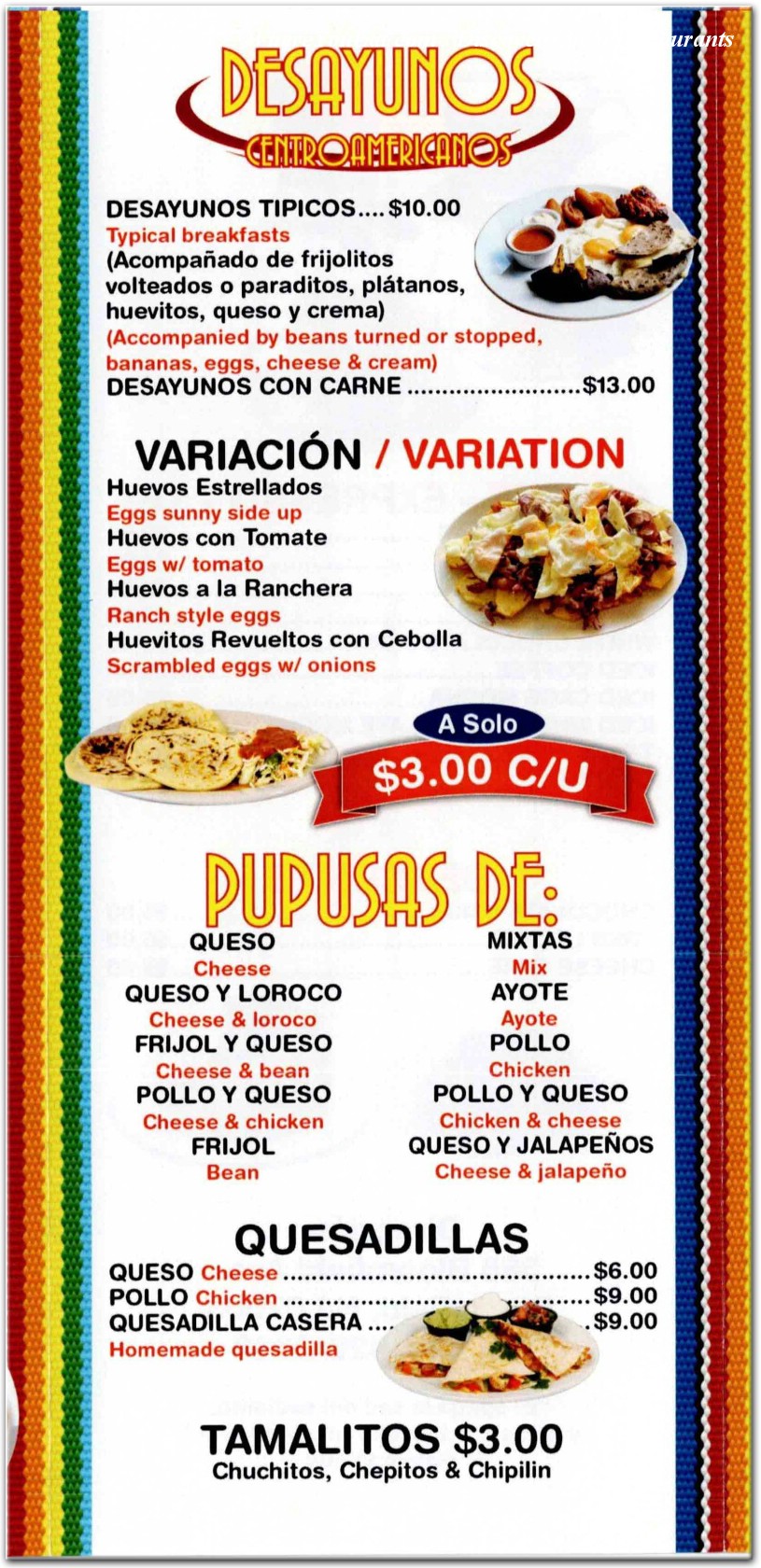 menu image