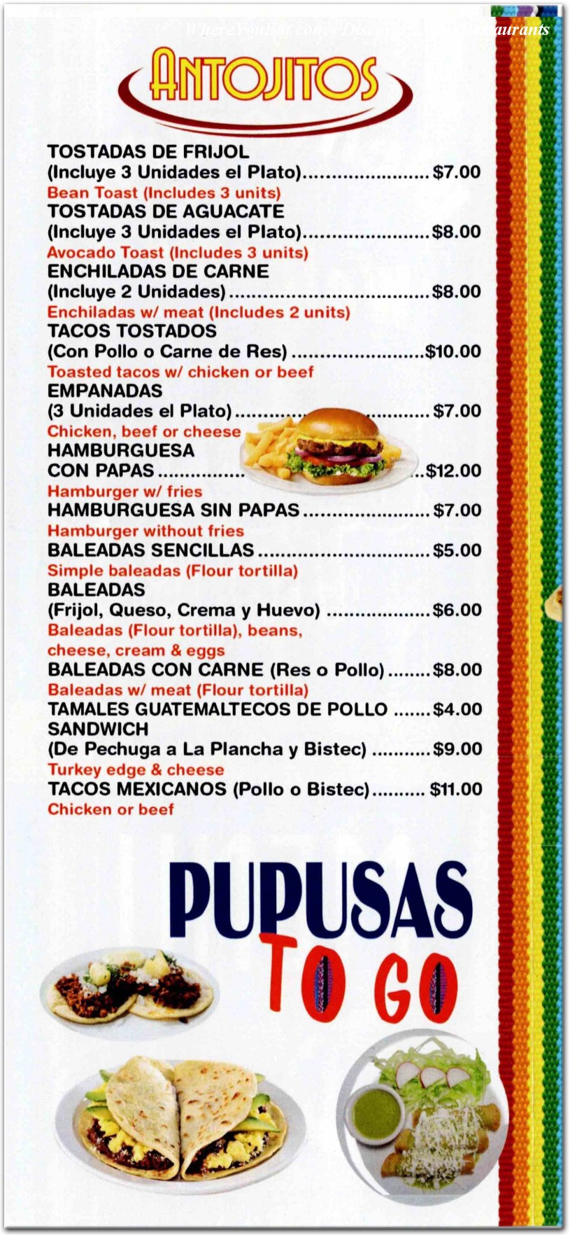 menu image