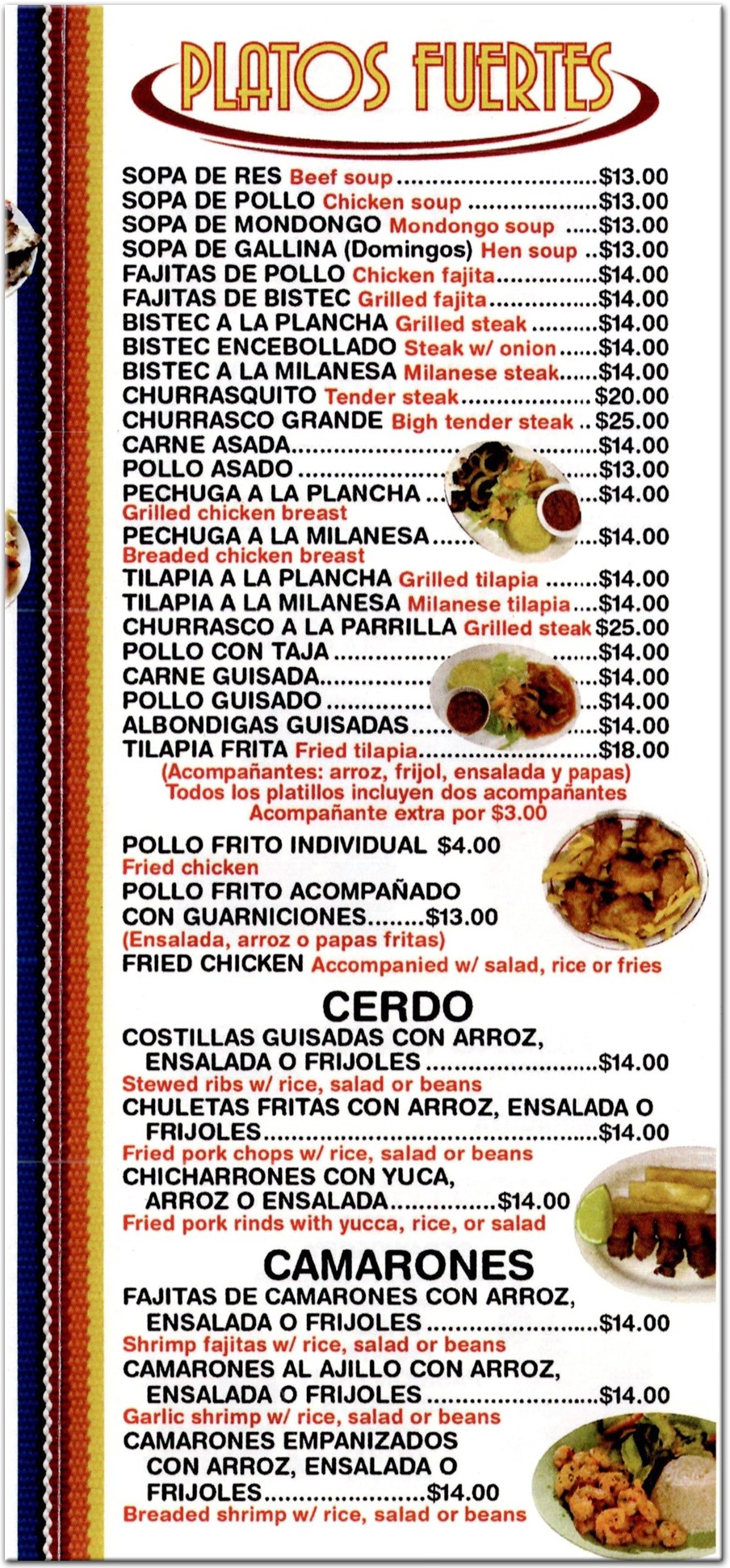 menu image