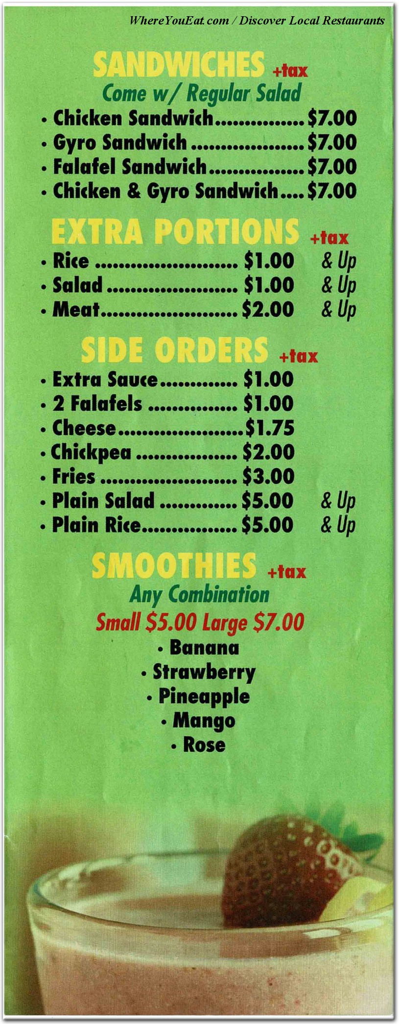 menu image