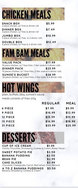 menu image