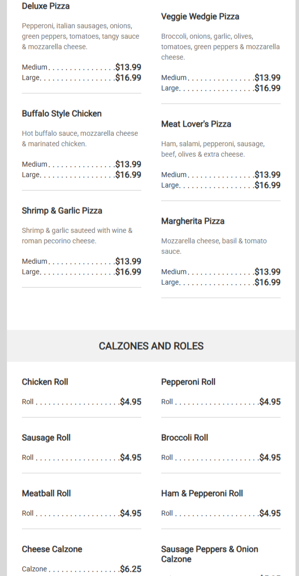menu image