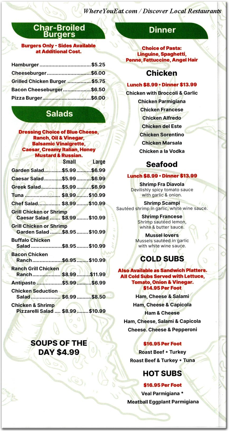 menu image