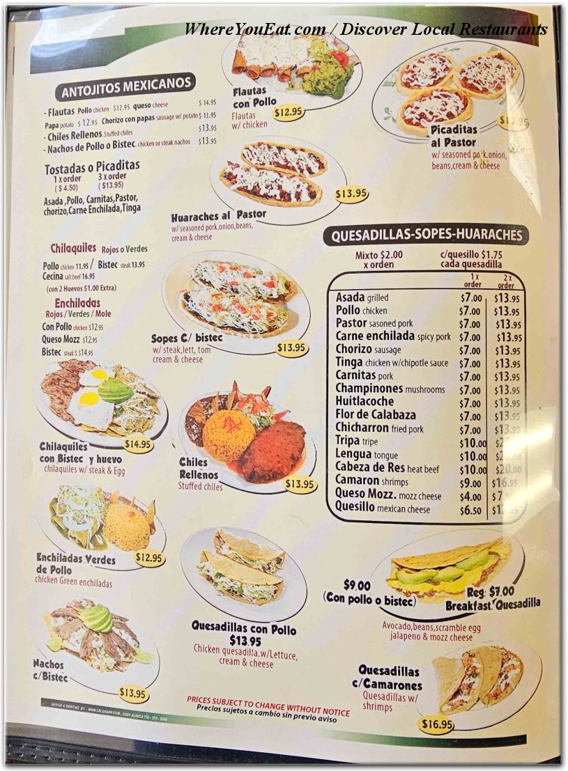 menu image