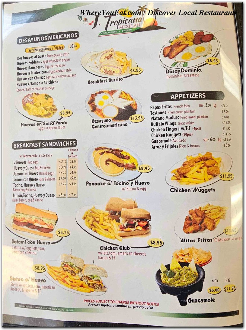 menu image