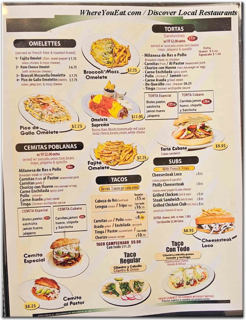 menu image
