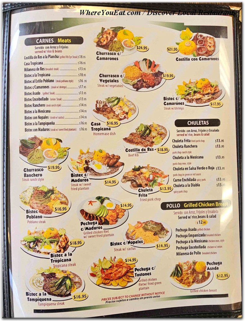 menu image