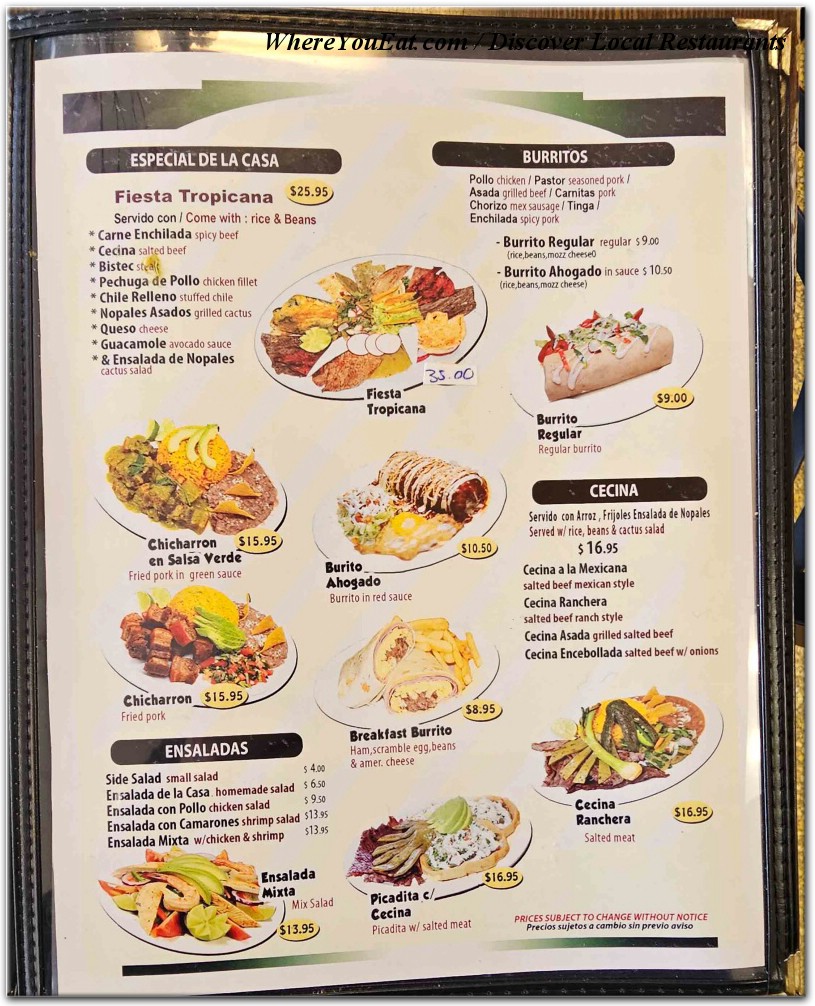 menu image
