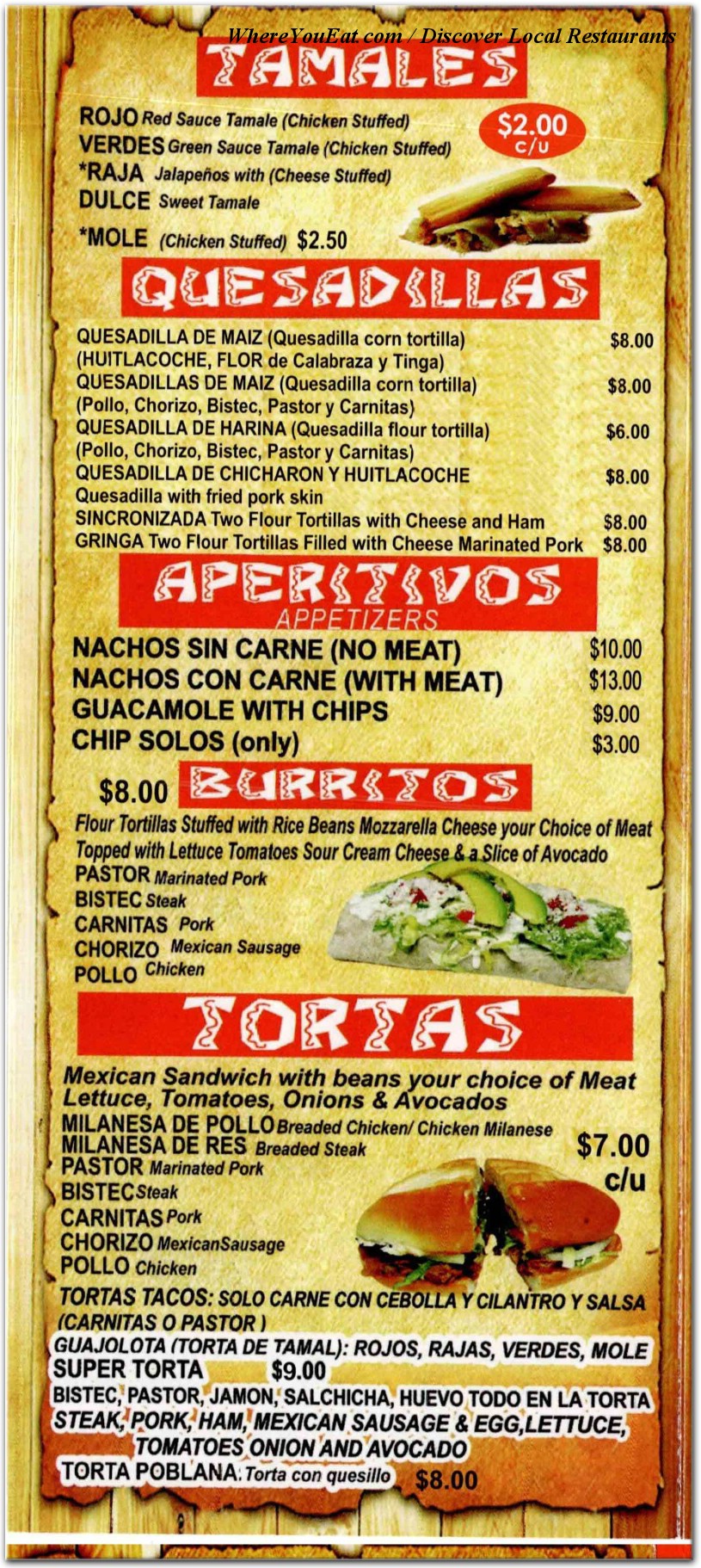 menu image
