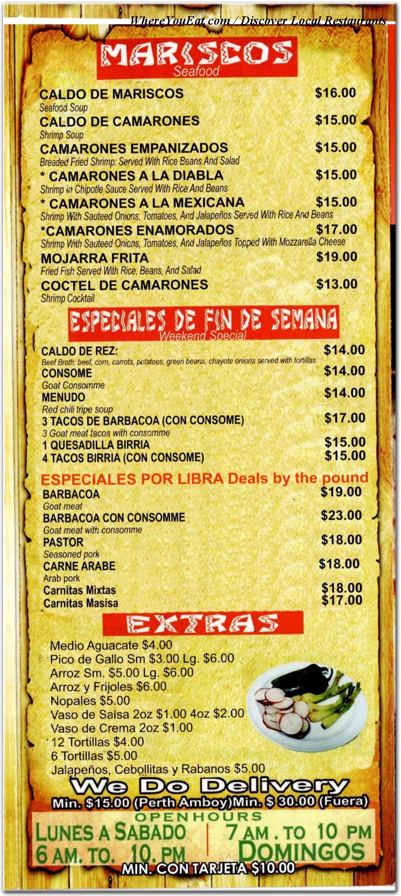 menu image