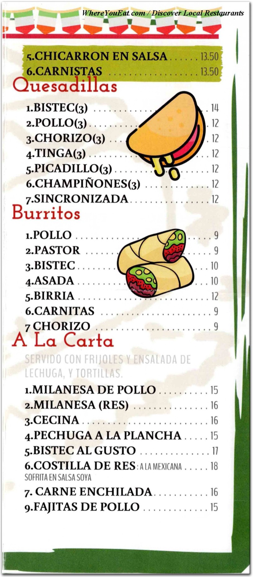 menu image