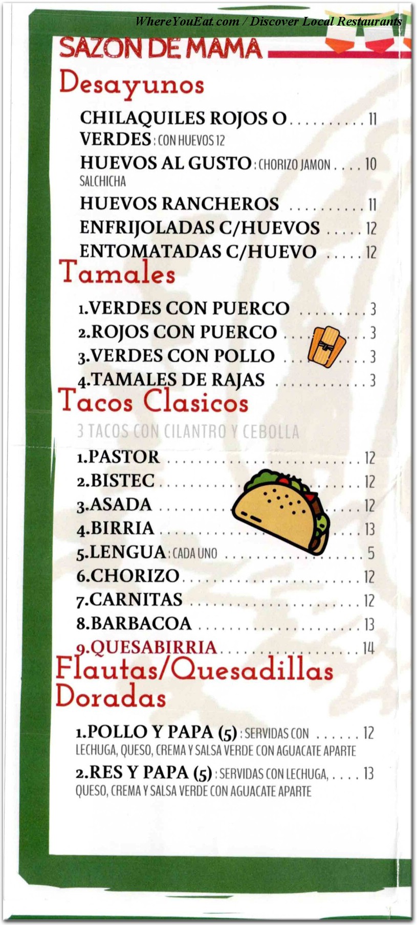 menu image
