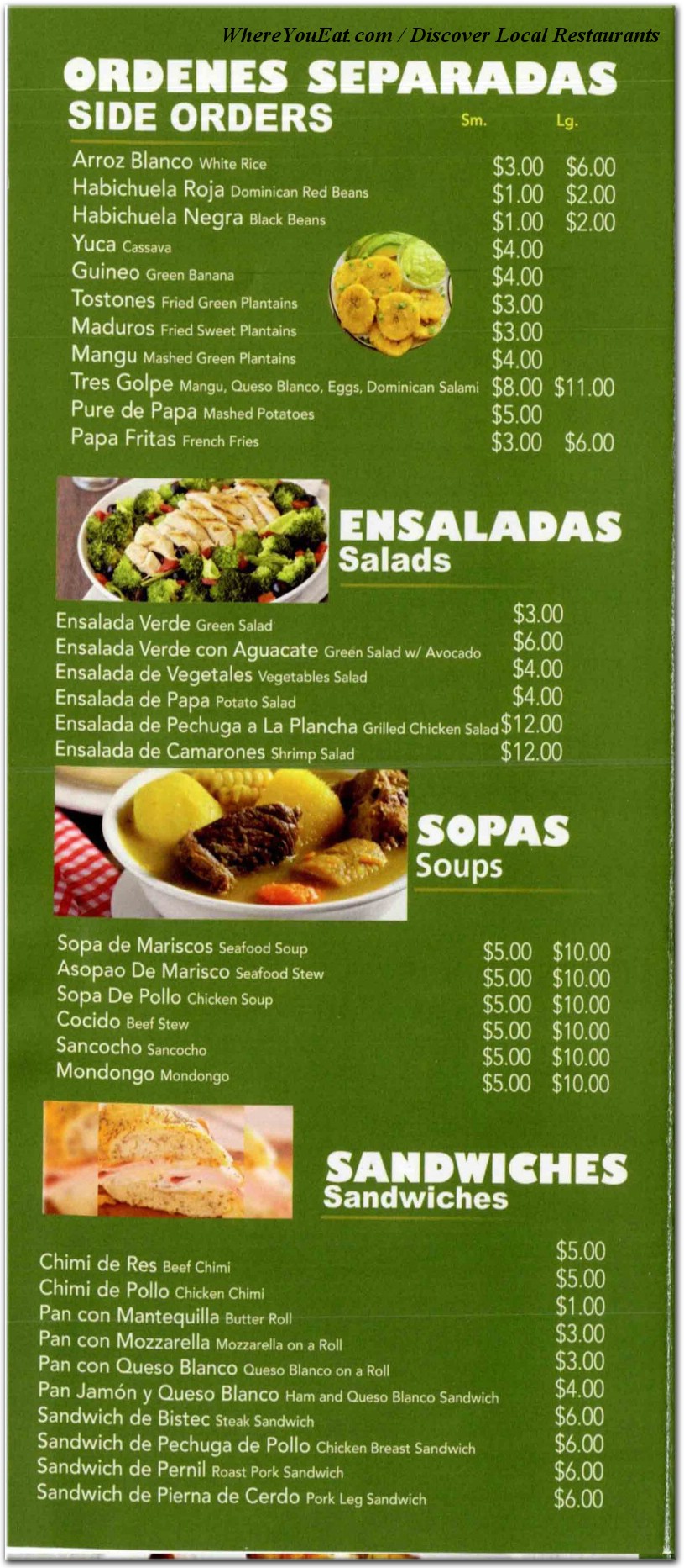 menu image