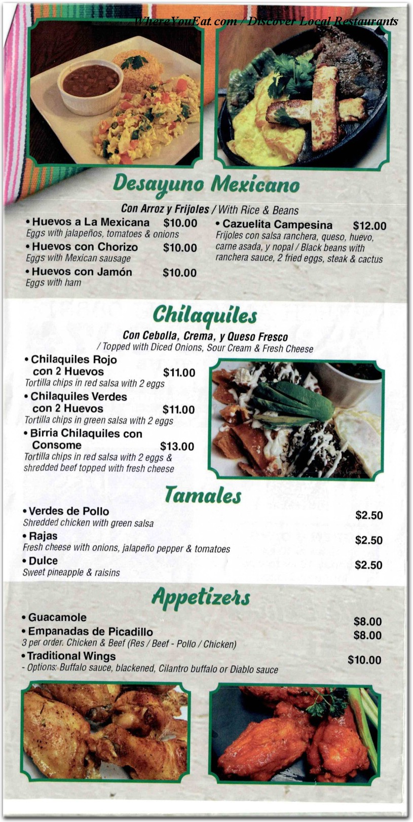 menu image