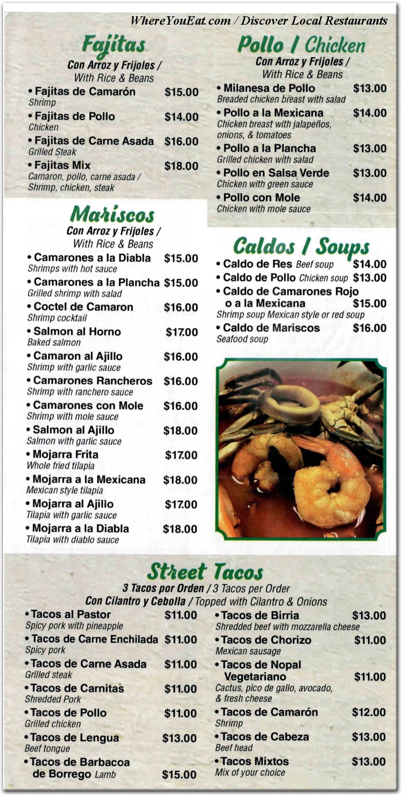 menu image