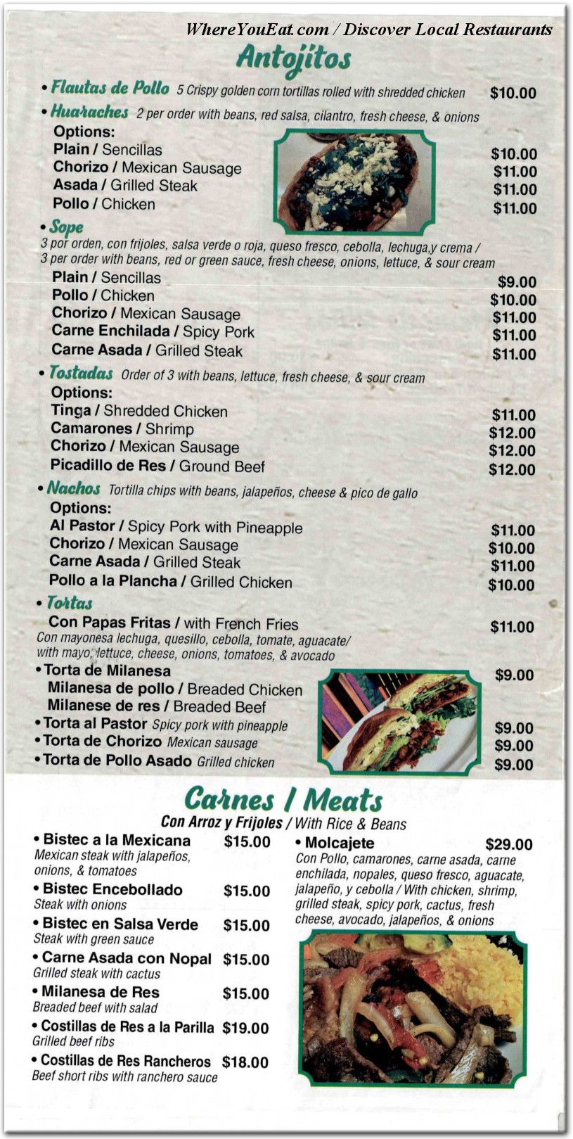 menu image