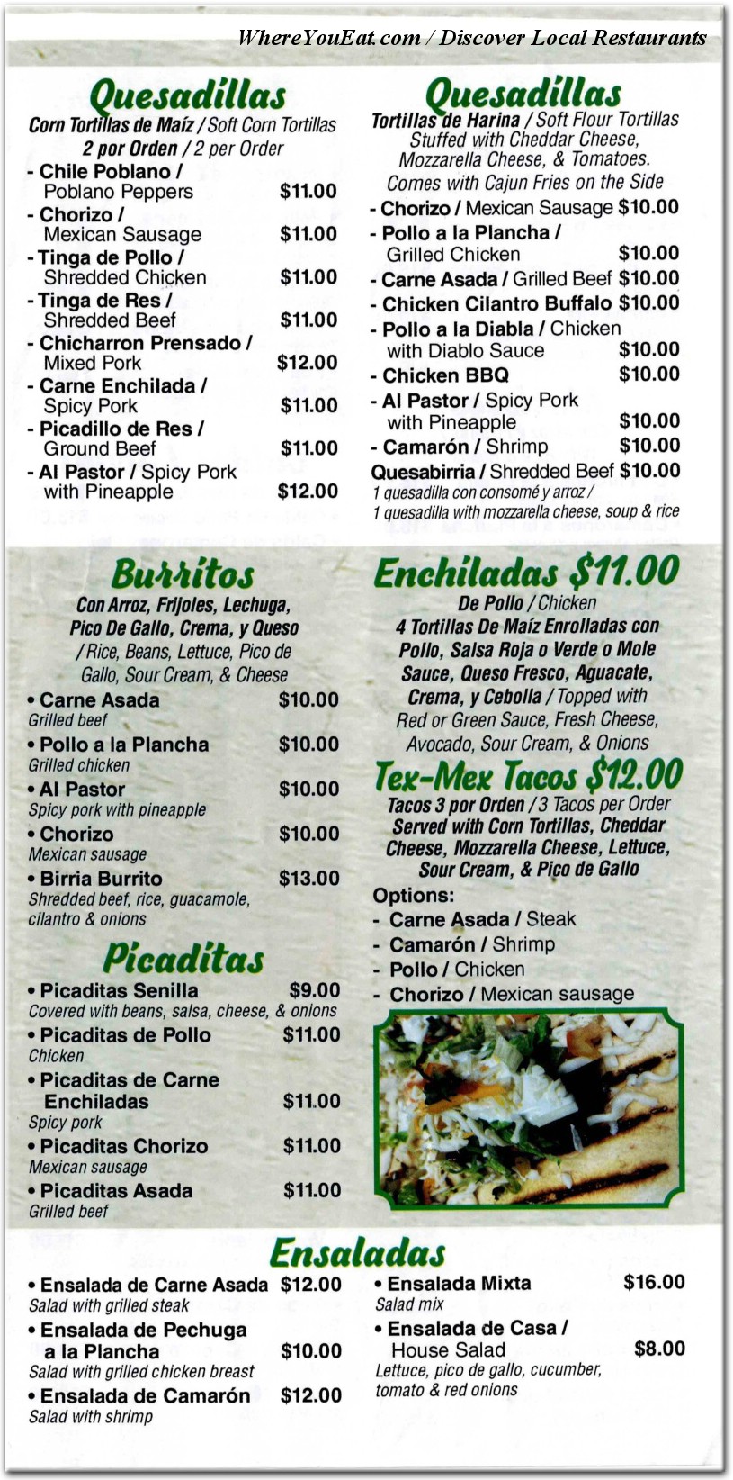 menu image