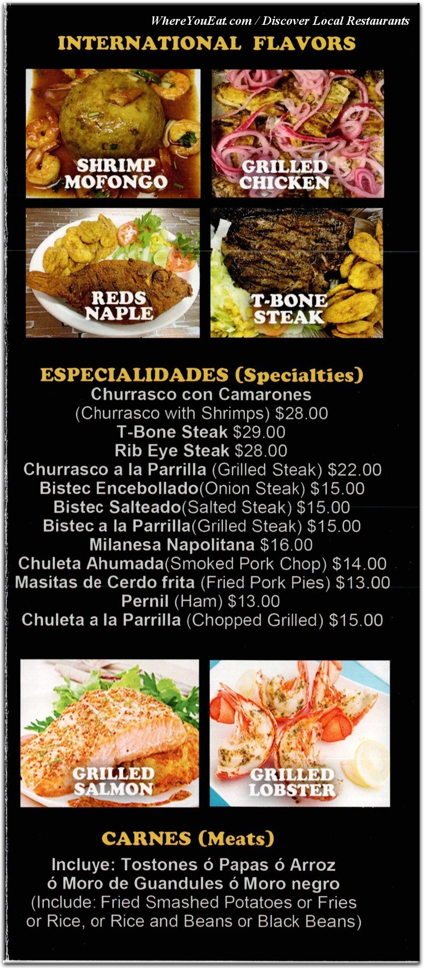 menu image