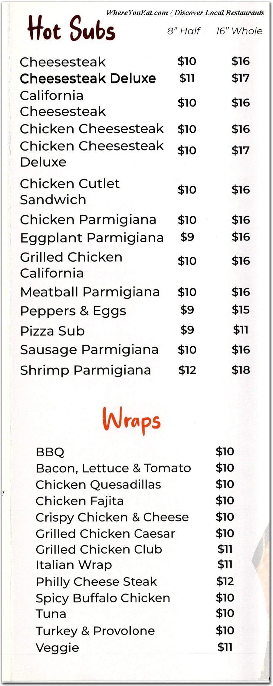 menu image