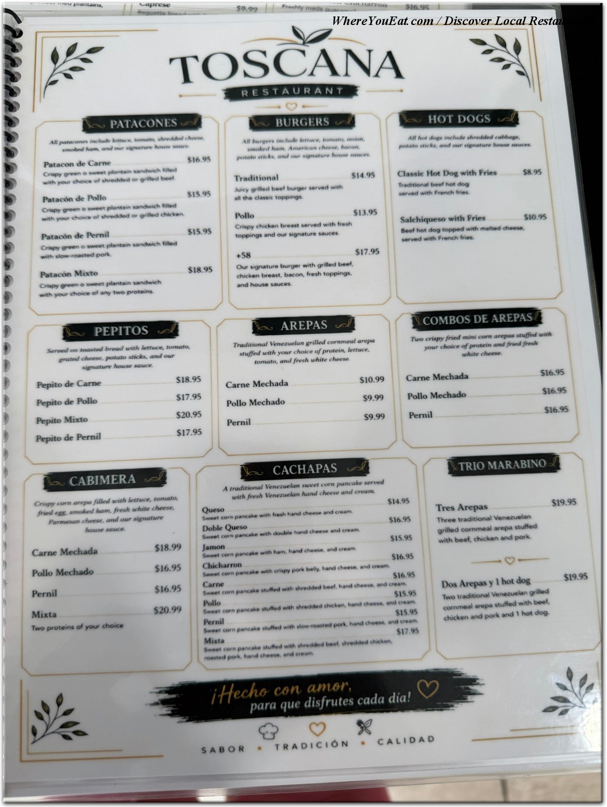 menu image