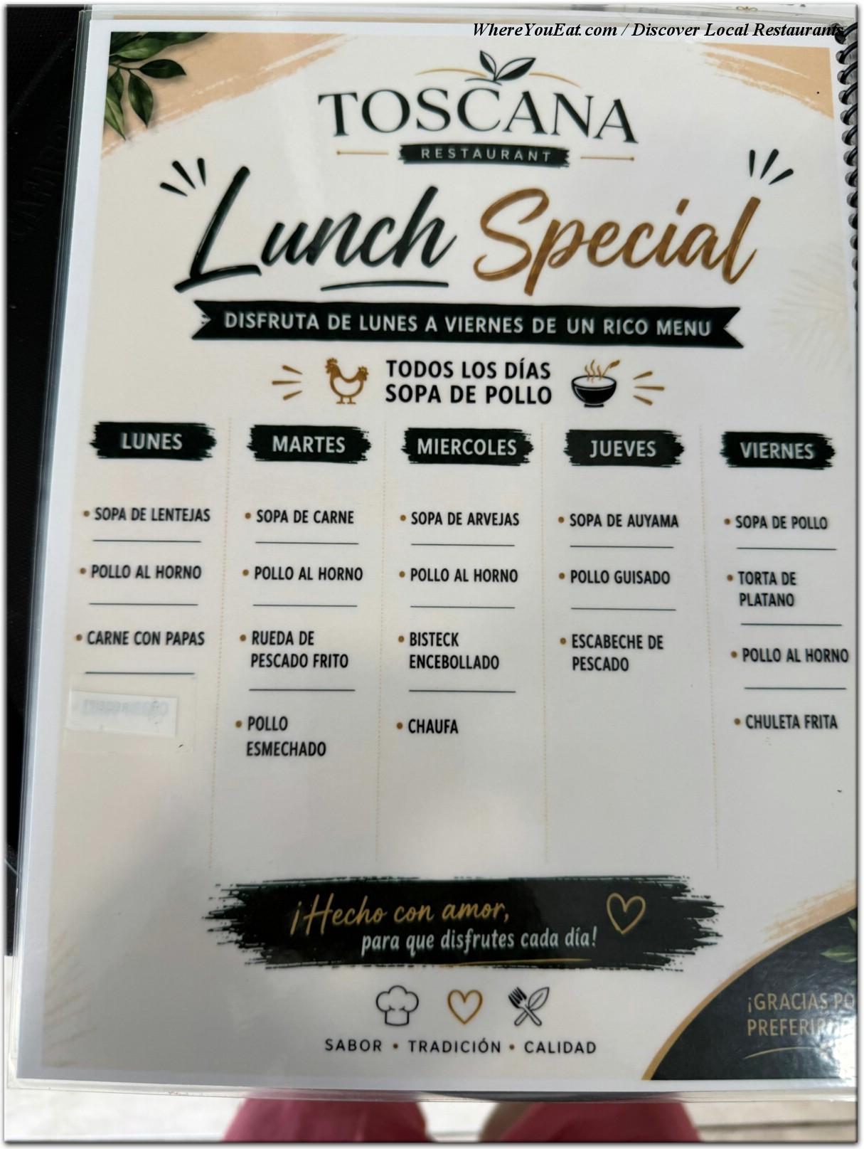 menu image
