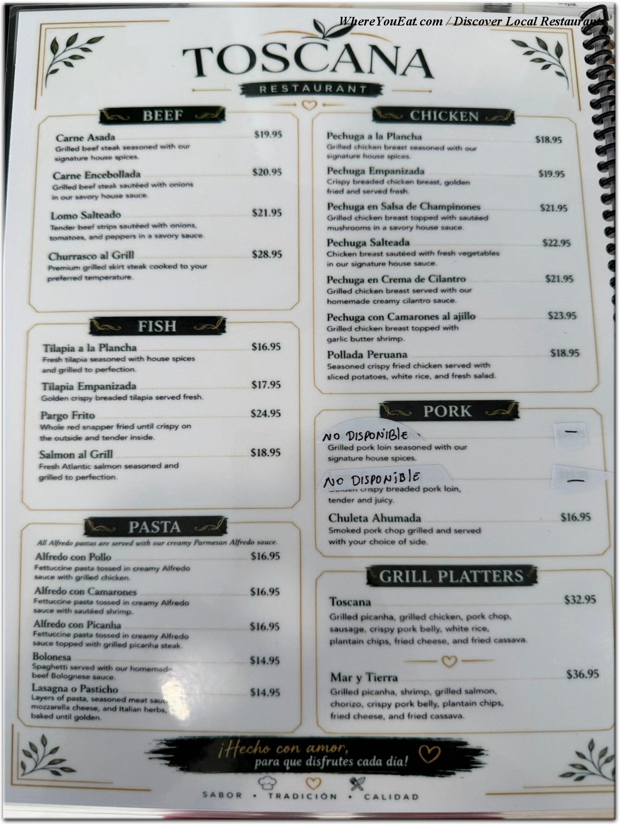 menu image