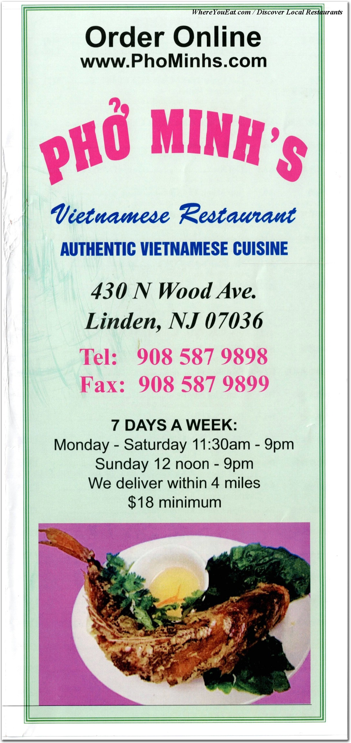 menu image