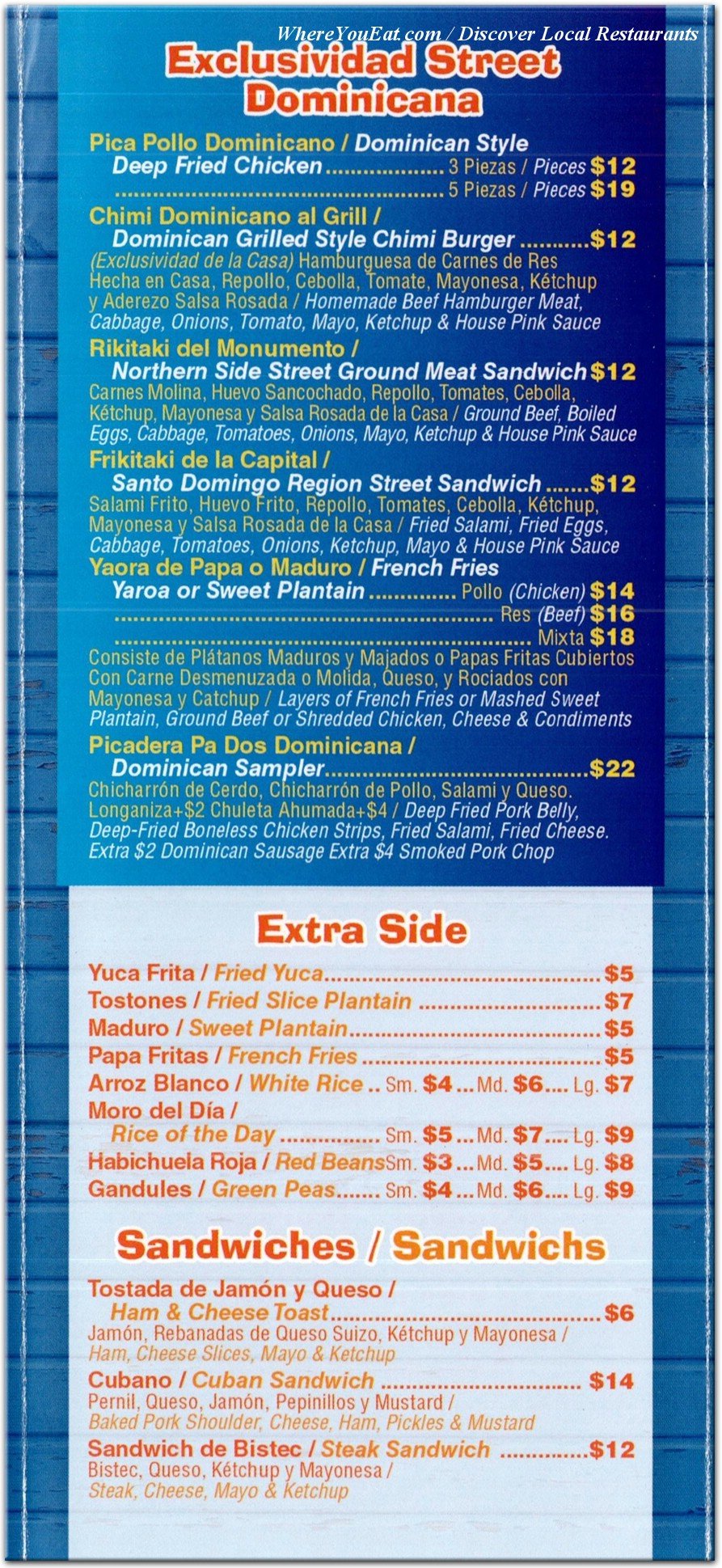 menu image