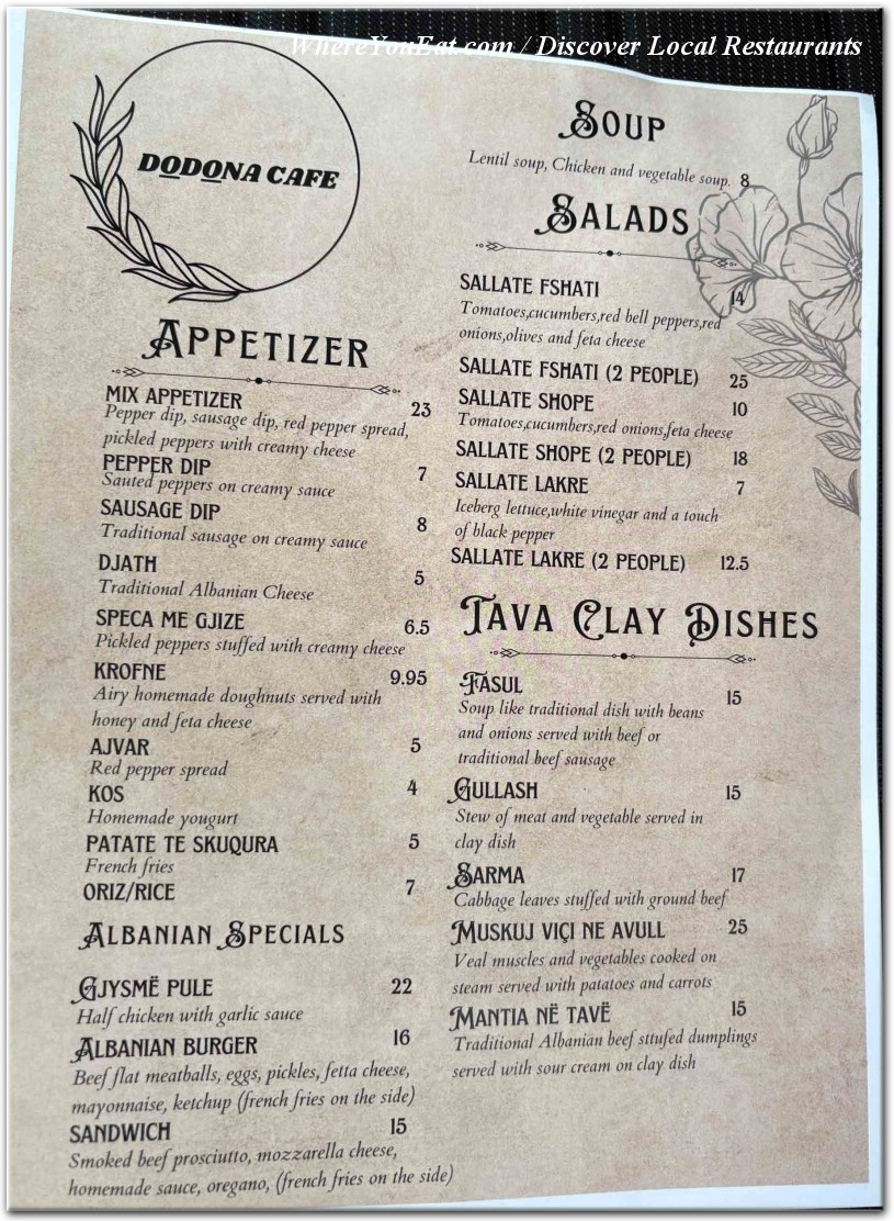 menu image
